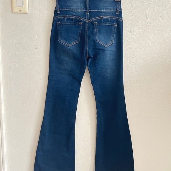 Classic Blue Flared Women Jeans - Picture 2 of 2